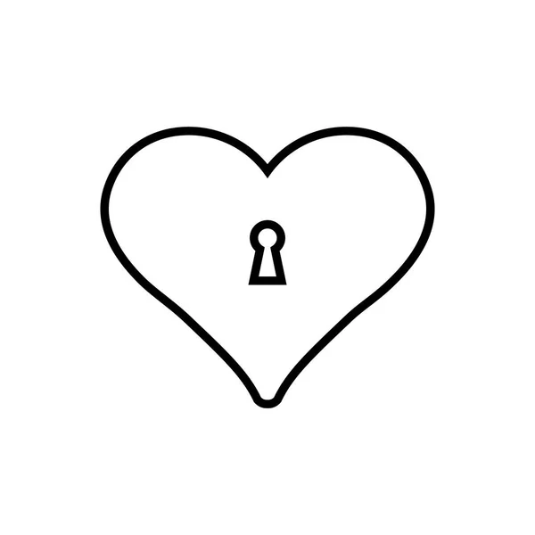 Readlock love outline icon. Символ, иллюстрация логотипа для мобильной концепции и веб-дизайна. — стоковый вектор