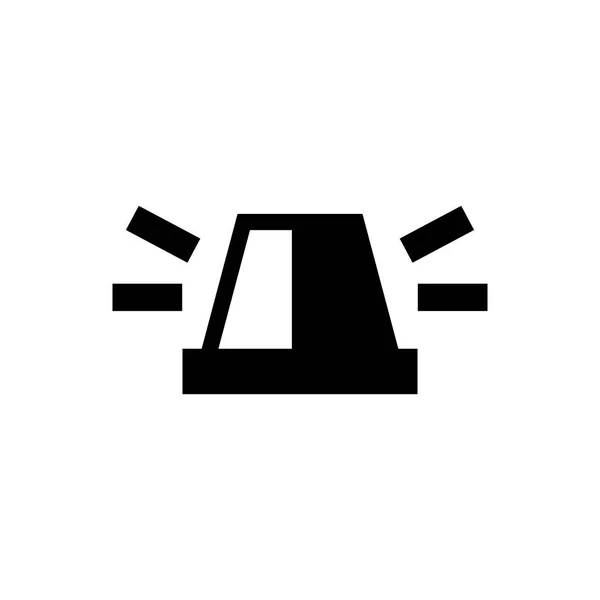 Icono del esquema de Sirena. Símbolo, ilustración del logotipo para el concepto móvil y el diseño web. — Vector de stock