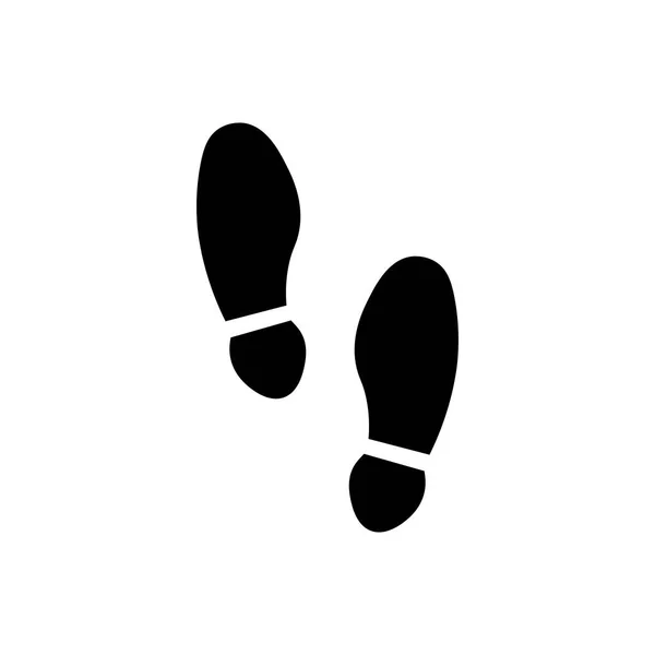Footprint outline icon. Symbol, logo illustration for mobile concept and web design. — Stock Vector