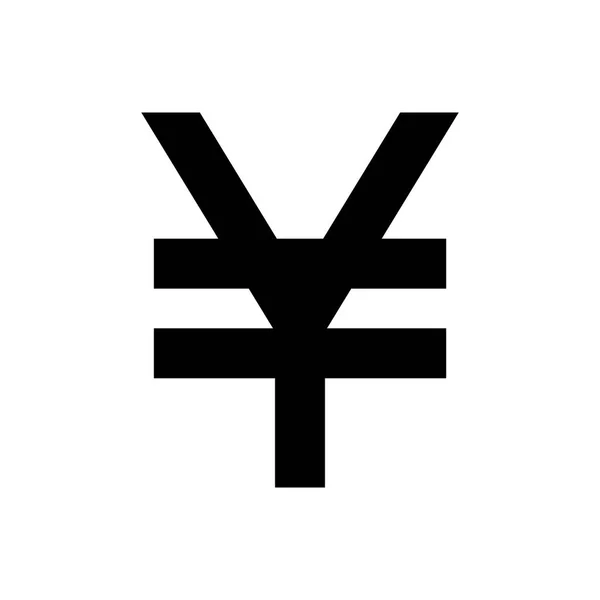 Yen-Umrisssymbol. Symbol, Logoabbildung für mobiles Konzept und Webdesign. — Stockvektor