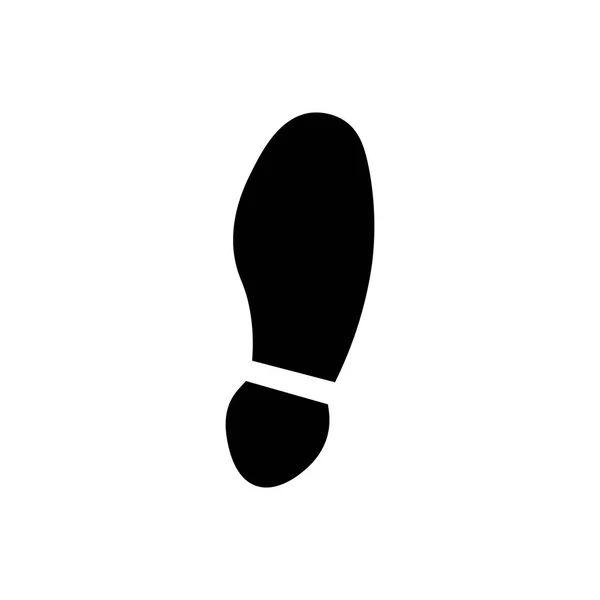 Ayak izi taslak simgesi. Mobil konsept ve web tasarımı için sembol, logo illüstrasyonu. — Stok Vektör