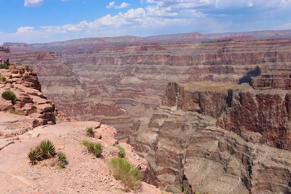 Kilátás a déli és északi peremén része Grand Canyon USA — Stock Fotó