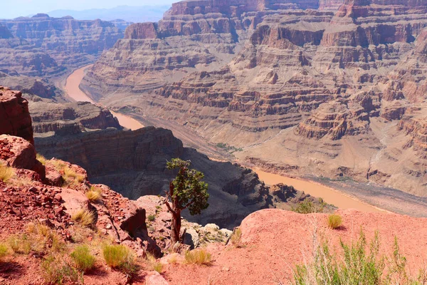 View over the south and north rim part in grand canyon USA — Stock Photo, Image