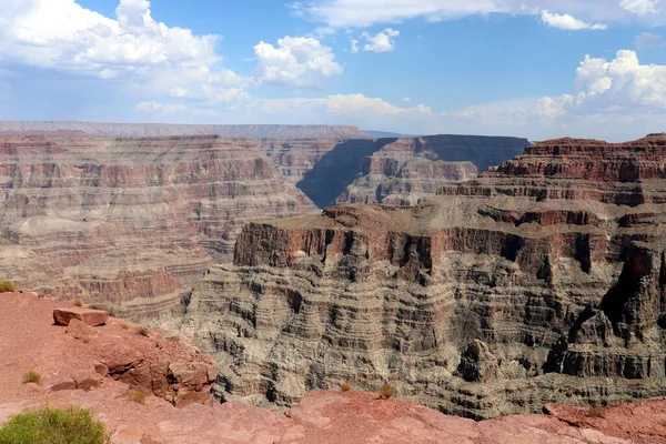 Kilátás a déli és északi peremén része Grand Canyon USA — Stock Fotó