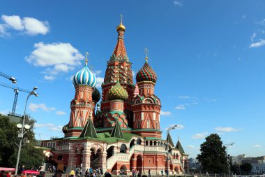 Moskova 'daki Kızıl Meydan' daki Aziz Basil Katedrali