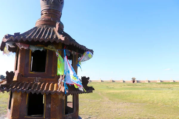 Buddhist Temple at Karakorum Monastery Mongolia — Stock Photo, Image