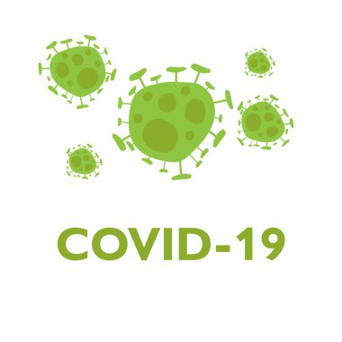 COVID19 Coronavirus dokusu, soyut arkaplan