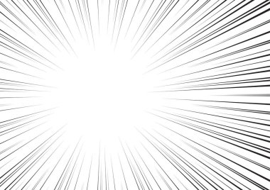 Hız çizgileri Manga çerçevesi, Çizgi roman aksiyon satırları, Çizgi film 