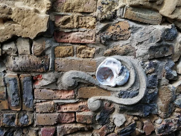 Ornamental detail on an old stone wall. — Stock Image Ornamental Detail Old Stone Wall Stock Image