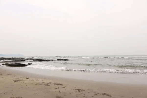 Golven Rotsen Arabische Zee Goa — Stockfoto