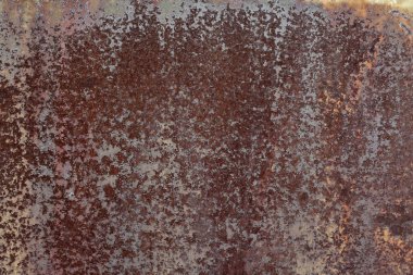 Paslı demir, solmuş ve soyulmuş boya, duvar kağıdı ve arkaplan dokusu.
