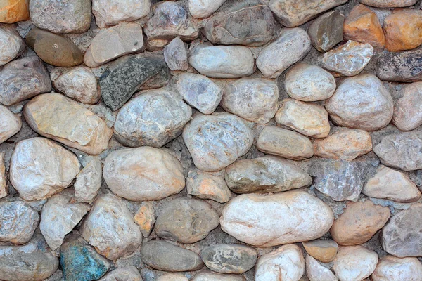 Eine Mauer Aus Steinen Steine Hintergrund Nahaufnahme Foto — Stockfoto