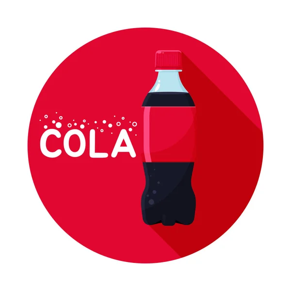 Cola Είναι Ένα Ποτό Που Είναι Πολύ Δημοφιλές Κόλα Έχει — Διανυσματικό Αρχείο