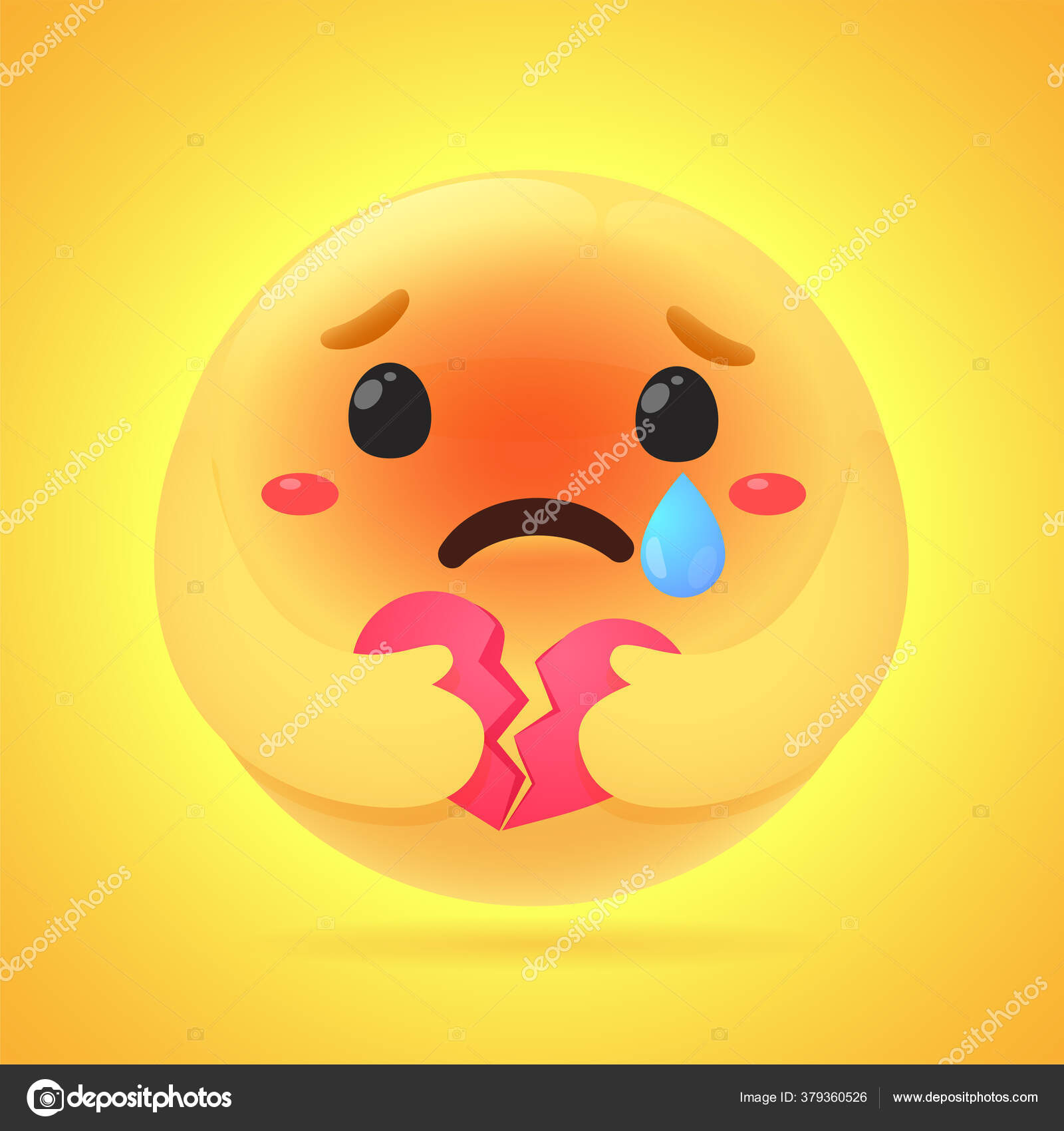 Emojis Showing Anxious Emotions Hold Alcohol Gel Washing Hands Wearing