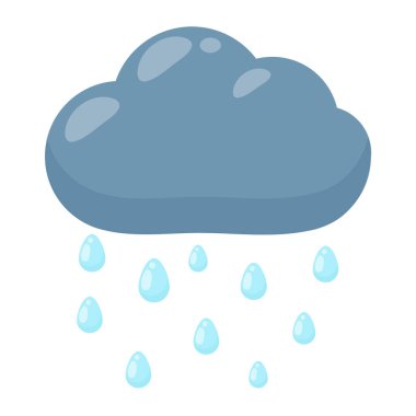 Hoş hava ikonu seti. Hava tahmini simgesi beyaz arkaplanda izole edildi.