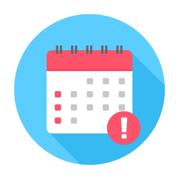 Icono Calendario Vacío Para Programar Citas Fechas Importantes Del Año — Vector de stock