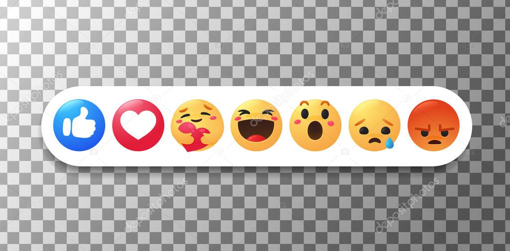 New emoticon. The thumb and face that show emotions while hugging with care.