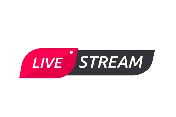 Live Streaming Symbol Set Onlinesändningsikon Begreppet Live Streaming För Försäljning — Stock vektor