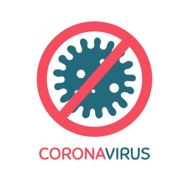 Coronavirus koruma sembolü. Dezenfeksiyon konsepti virüsün yayılmasını engeller..