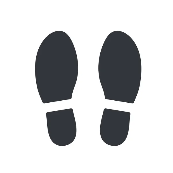 Jejak Kaki Orang Orang Yang Tidak Memakai Sepatu Berjalan Konsep - Stok Vektor
