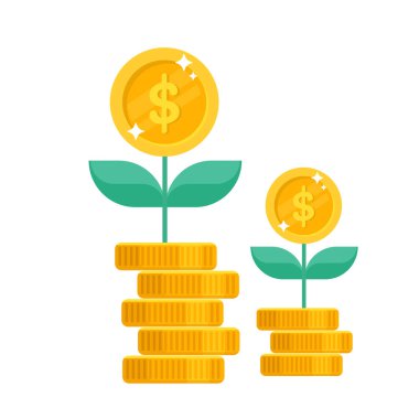 Büyüyen ve dolar getiren bir finans ağacıyla ilgilenmek. Yatırım fikri