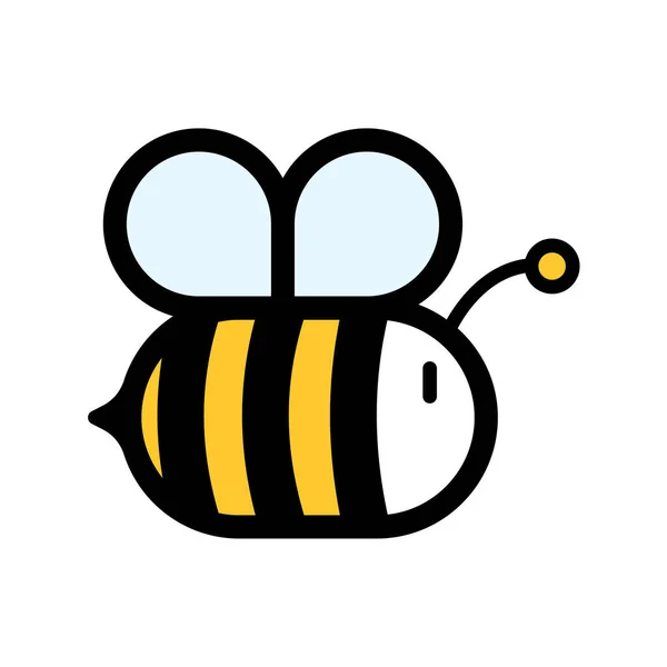 Diseño Simple Hermoso Abeja Para Decoración Productos Miel — Vector de stock