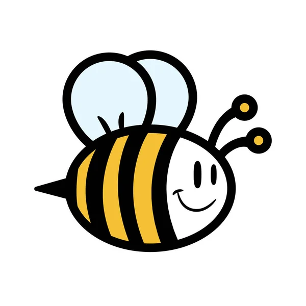 Diseño Simple Hermoso Abeja Para Decoración Productos Miel — Archivo Imágenes Vectoriales