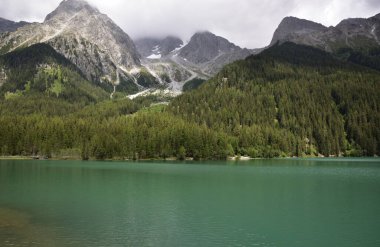 Anterselva Gölü Bir yaz öğleden sonra