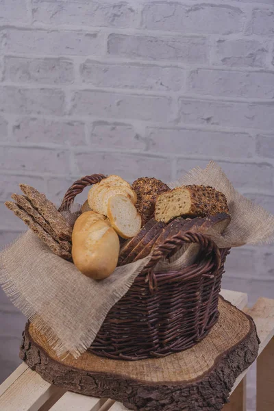 Surtido Pan Desayuno Comida — Foto de Stock