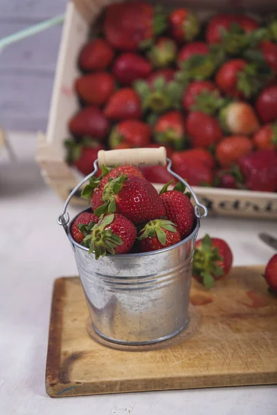 Frullati Frutta Fresca Tavola — Foto Stock