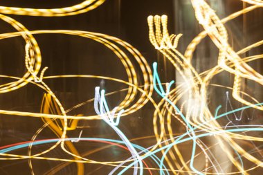 uzun pozlama ışık neon desen doku