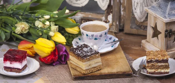 Sabroso Pastel Para San Valentín —  Fotos de Stock