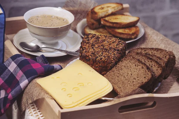 Frühstück Luxus Essen Morgen — Stockfoto
