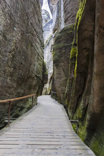 Parco Nazionale Delle Rocce Adrspach Teplice Rock Town Repubblica Ceca — Foto Stock