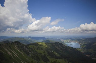 Dağ panorama görünüm Brecherspitze, Bavyera