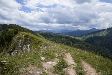 Dağ panorama Brecherspitze, Bavyera