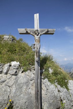 Heimgarten Mountain Bavaria, Almanya için çapraz