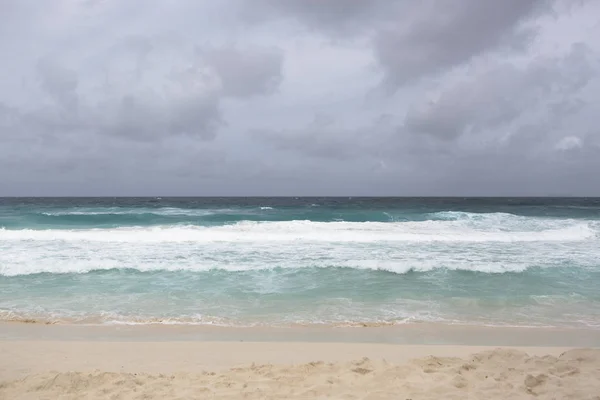 Panorama de la plage de l'île de La Dique, Seychelles — Photo