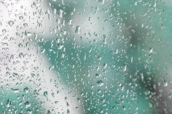 Raindrops on a windowpane — Stock Photo, Image