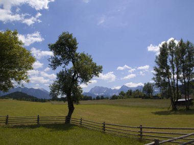 Geroldsee Dağı'ndaki dağ panoraması, Bavyera Alpleri