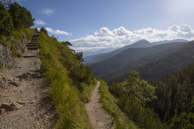 Dağ panorama adlı Herzogstand dağ Bavaria, Almanya için