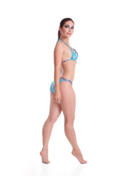 Jovem Menina Sexy Biquíni Com Corpo Bonito — Fotografia de Stock