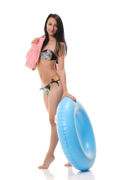 Joven Sexy Chica Bikini Con Hermoso Cuerpo — Foto de Stock