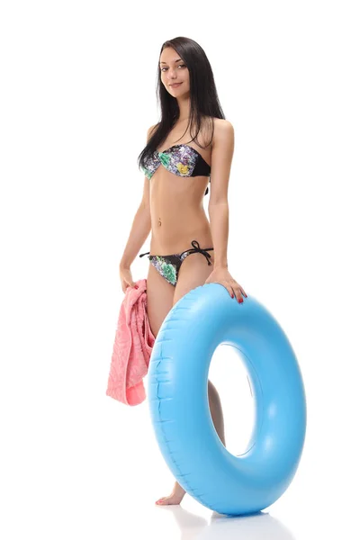 Jonge Sexy Meisje Bikini Met Mooie Lichaam — Stockfoto