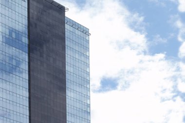 Cam ve metal yüksek katlı binaların fotoğraf