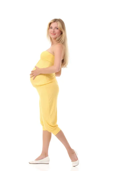 Concepto Embarazo Maternidad Mujer Embarazada Feliz —  Fotos de Stock