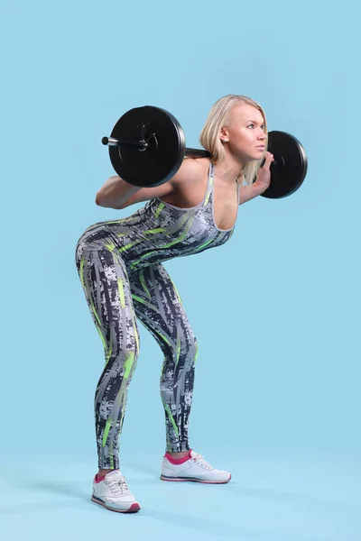 Fitness menina fazendo exercícios — Fotografia de Stock