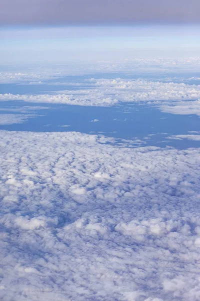 Landscape above white clouds — Stock Photo, Image