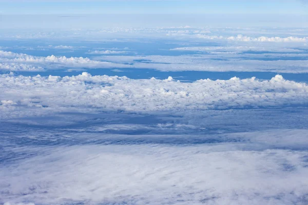 Landscape above white clouds — Stock Photo, Image