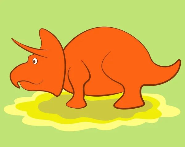 Cartoon Dinosaur Character — Stock Vector